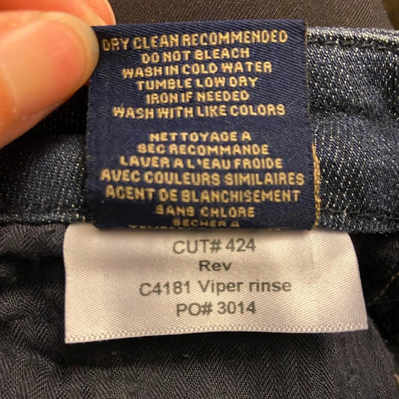 Fidelity Rev slim straight leg mid rise Denim Jeans Sz 29 - Picture 11 of 11